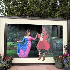 Sleeping Beauty Aurora Pink Blue Women's Maxi Dress